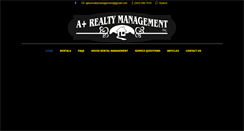 Desktop Screenshot of aplusrealtymanagement.com